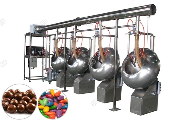 China SS304 automatische de Machinediameter van de Chocolade Oppoetsende Deklaag 40-150 Cm leverancier