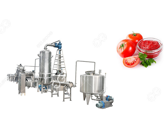 China 1T/H de industriële van het de Machinemateriaal van de Tomatenpureeverwerking Productielijn van het de Tomatendeeg leverancier
