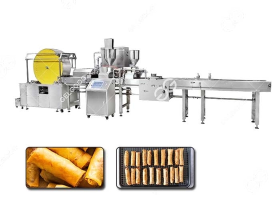 China De volledig Automatische Productielijn van het de Lentebroodje/Lumpia-Machine voor Verkoop 3000pcs/h leverancier