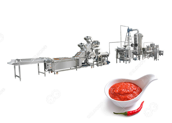 China De commerciële Hete Productielijn van Chili Pepper Paste Grinding Machine van het Sausmateriaal leverancier