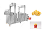 Frieten die van de de Machineaardappel van de elektrische &amp; Gas de Automatische Braadpan Machine braden leverancier